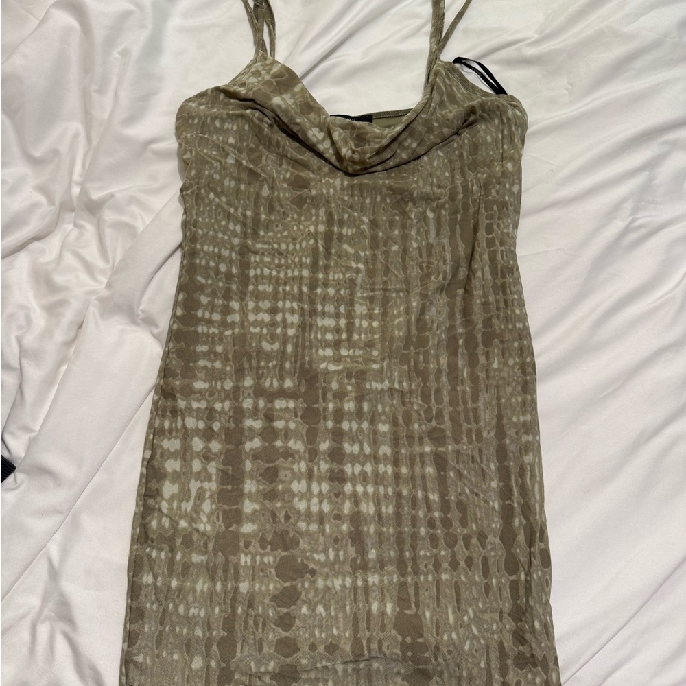 Forever 21 Olive snake Patterned Dress